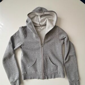 Halogen Gray Zip-Up Hoodie